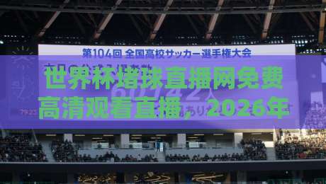 世界杯堵球直播网免费高清观看直播，2026年最全观赛指南（世界杯堵球直播网）