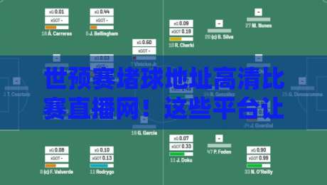 世预赛堵球地址高清比赛直播网！这些平台让你免费看球不卡顿