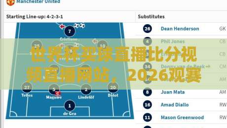 世界杯买球直播比分视频直播网站,2026观赛新姿势