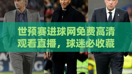 世预赛进球网免费高清观看直播，球迷必收藏的观赛指南！
