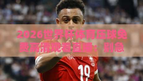 2026世界杯体育压球免费高清观看直播：别急着搜，先看这份避坑指南